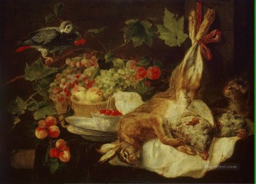  fruit malerei - Hare Obst und Parrot